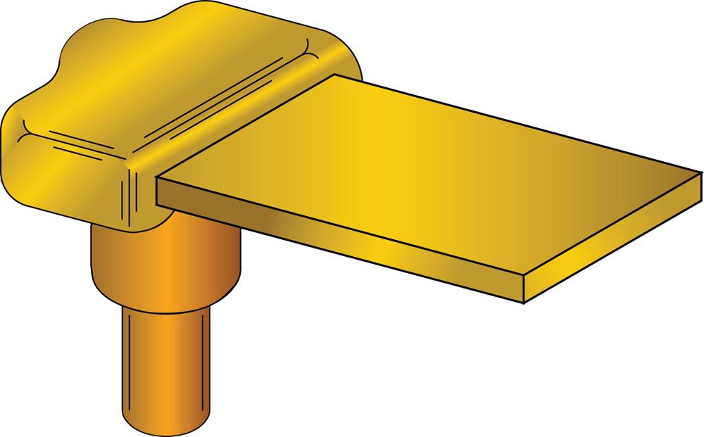 MOLD,BUS TO GRD ROD,VERT ELL BAR FLAT
