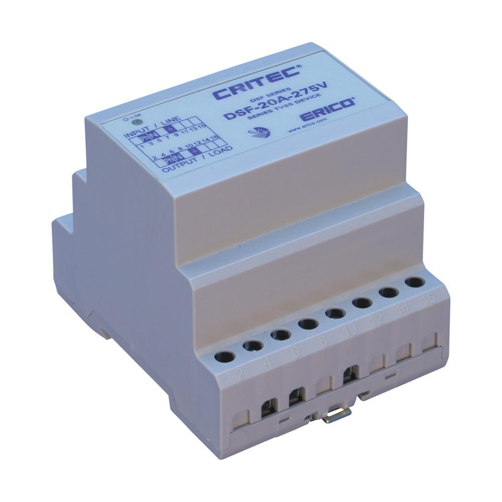 FILTER,SURGE,1PH,275V,20A,15+15+25KA,3 MODE,DSF
