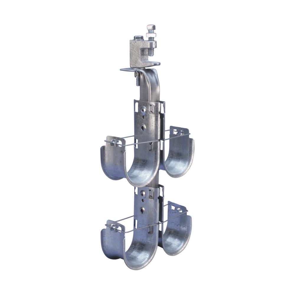 4IN J-HOOK TREE, DOUBLE SIDE, FLANGE MOUNT, 4 TI