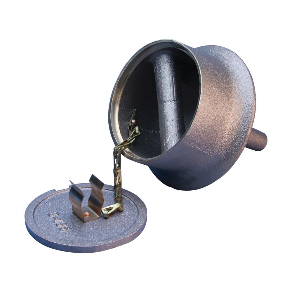GRD RECEPTACLE,W/ 3/4IN BAR,6-1/4IN DEPTH