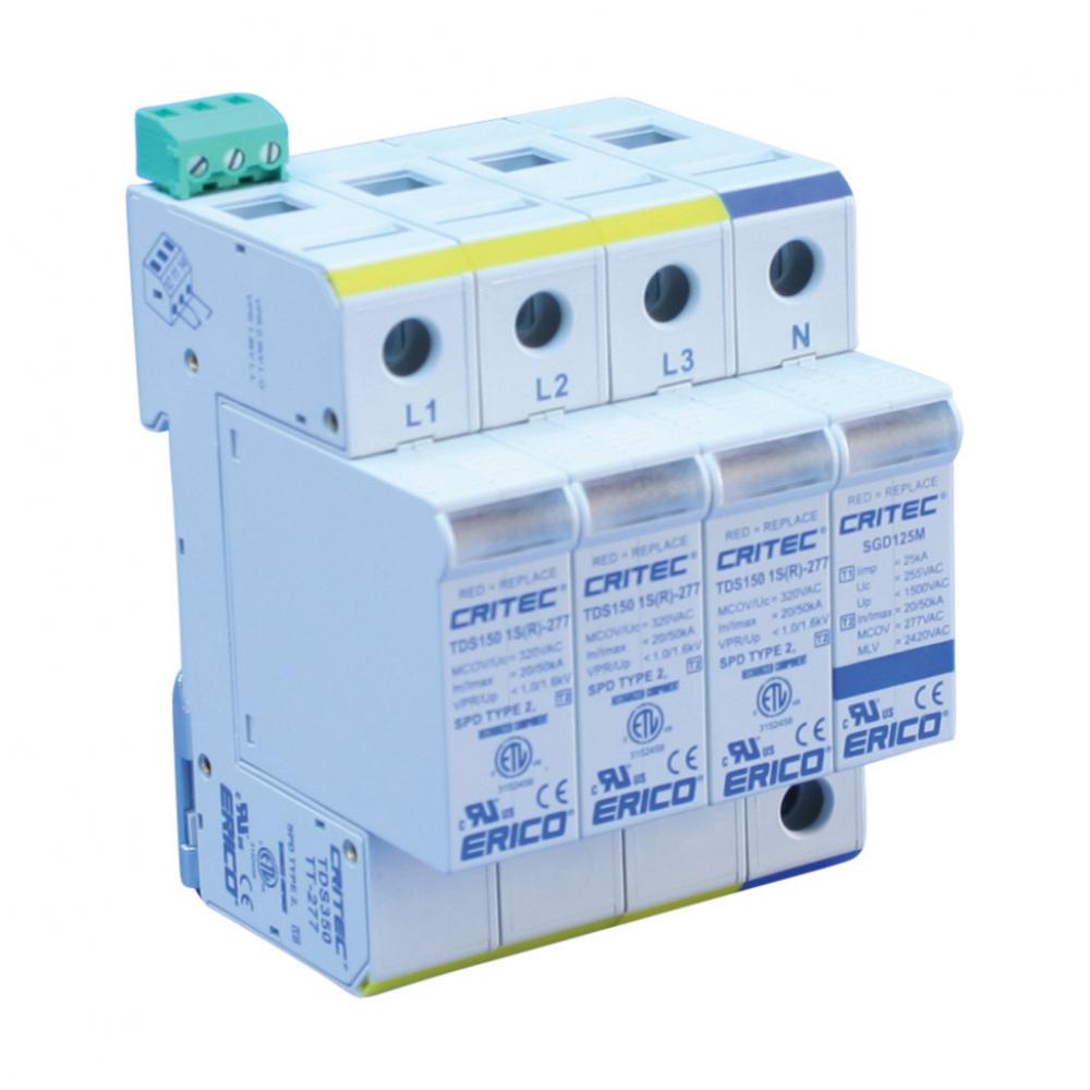 DIVERTER, TD, 3PH,TT,150V,50KA