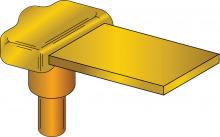 ERICO CNC16CAJ - MOLD,BUS TO GRD ROD,VERT ELL BAR FLAT
