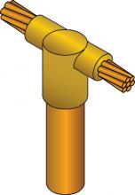 ERICO GTCP160Y4 - MOLD,CABLE TO GRD ROD,VERT TEE HORZ THRU