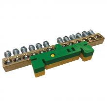 ERICO 568679 - Earthing & Neutral Busbar 12 Outputs G/Y support