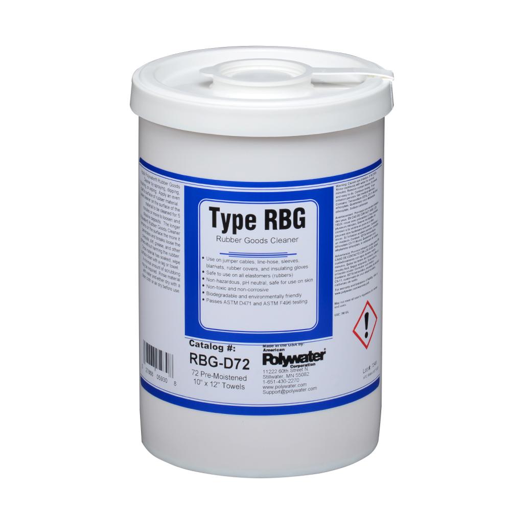 72-Count Wipes Canister Rubber Goods Cleaner