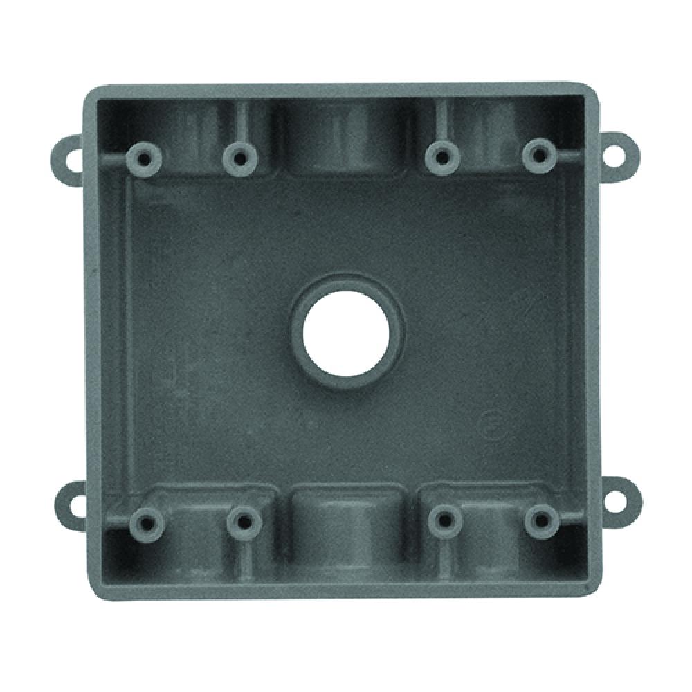 2 GANG BOX 7 HUBS GREY PVC