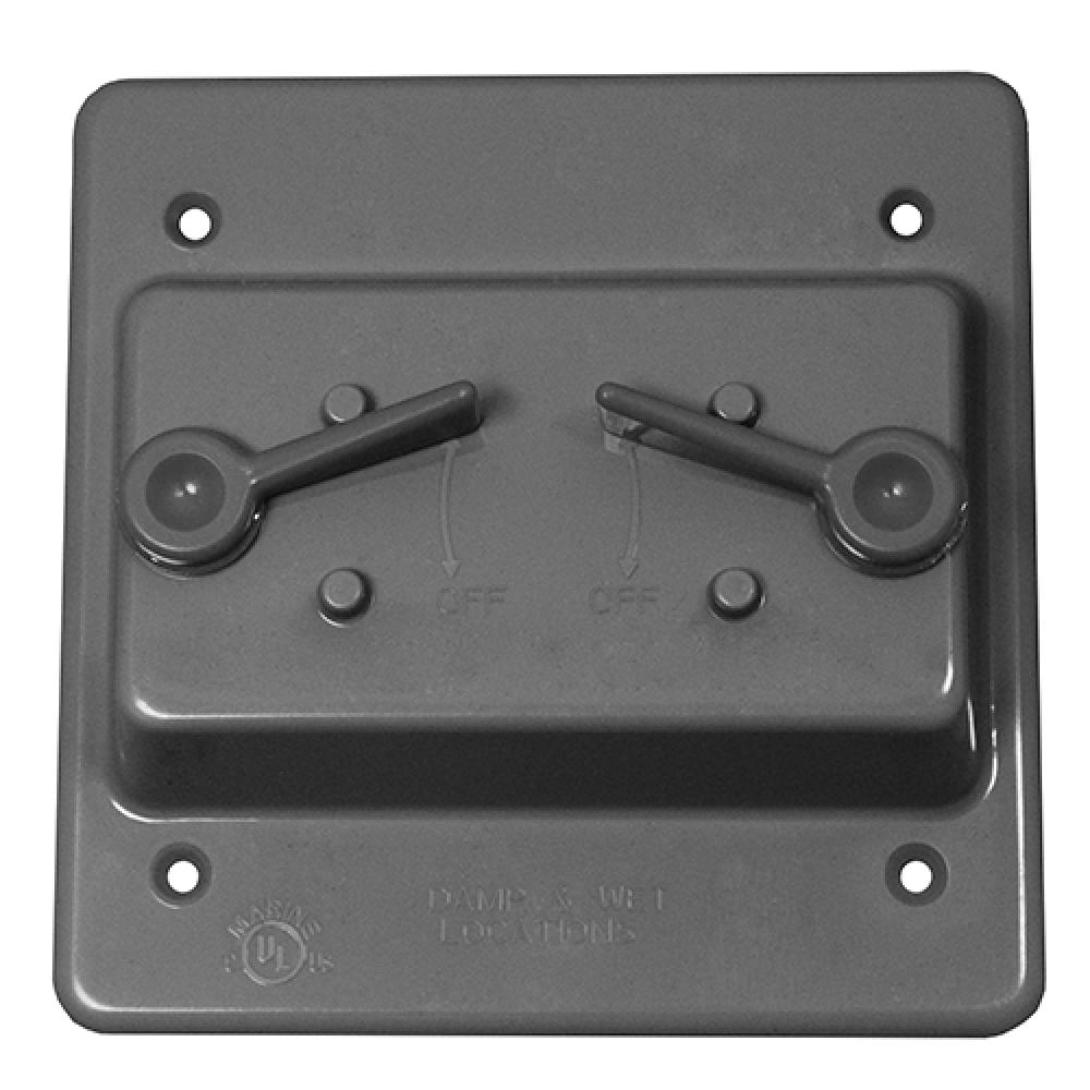 2G TOGGLE COVER GREY PVC
