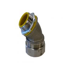 APPOZGCOMM 4QSS4100T - 1 IN 45DEG LFMC INSUL CONN STN-STL