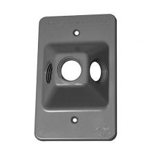 APPOZGCOMM WC1350GNM - 1G 1/2 3HL LAMP HLDR CVR GREY