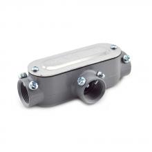 Bridgeport Fittings T-42CGC - 3/4" T COMBO CONDUIT BODY ASM