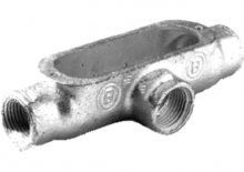 Bridgeport Fittings T-70 - 4" T RIGID CONDUIT BODY