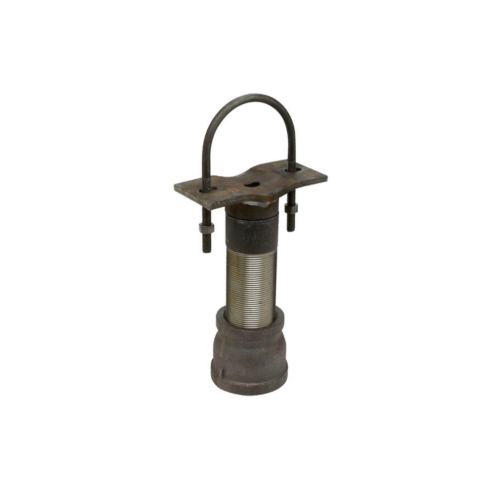 ADJUSTABLE PIPE SADDLE SPT W/ YOKE, 10", PLN