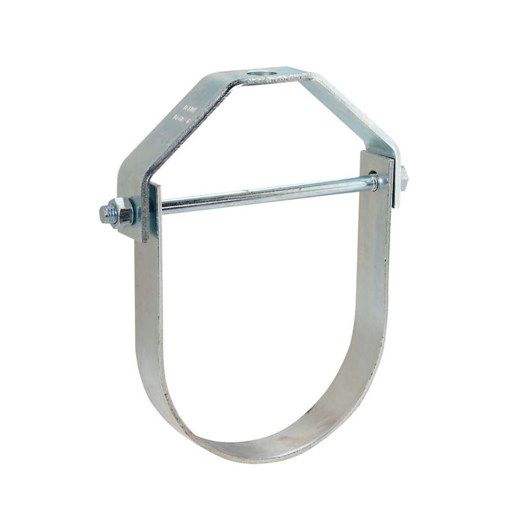 STD CLEVIS HANGER, 10", 7/8"-9, ZN PLTD