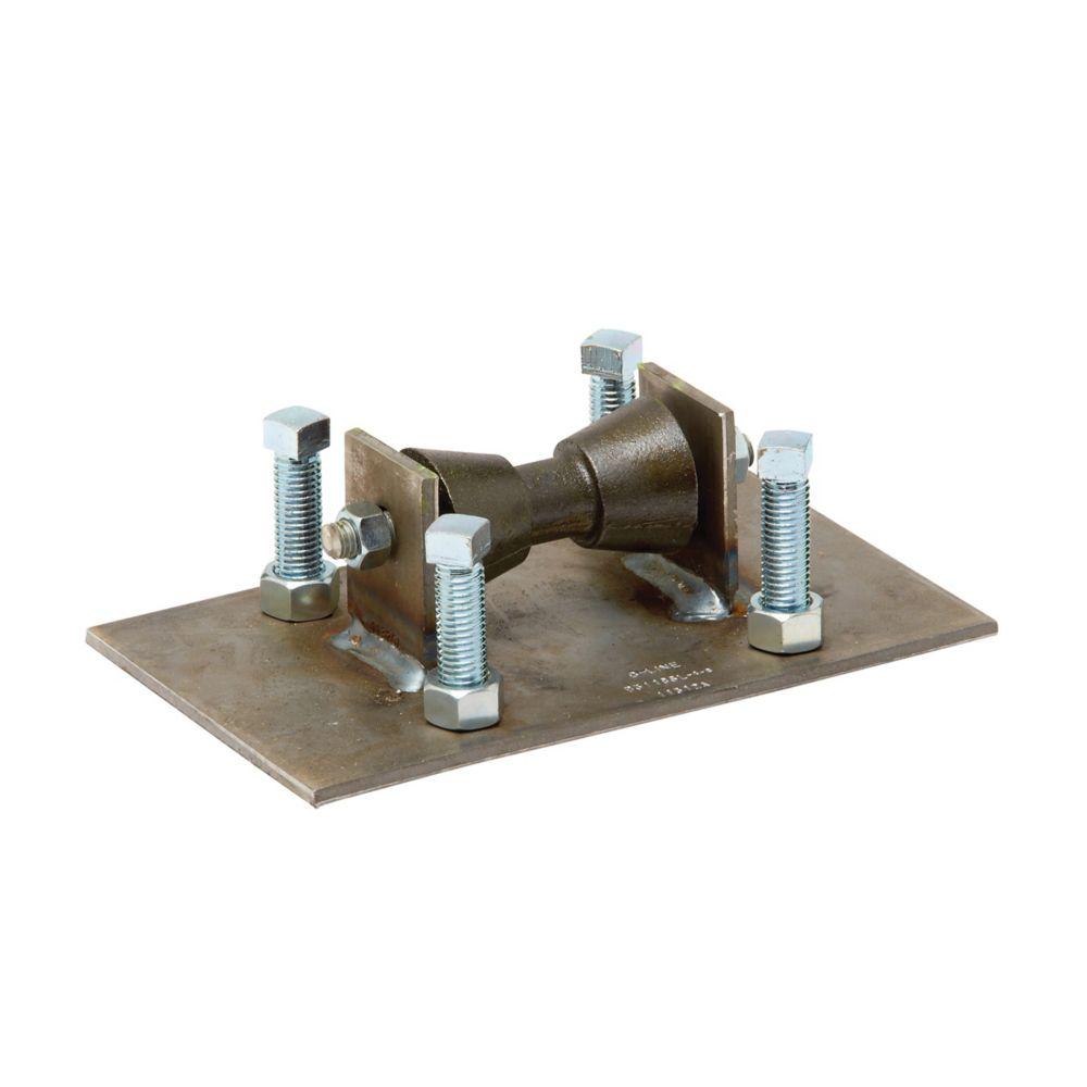 ADJUSTABLE ROLLER STAND W/ BASE PLT, 16" TO