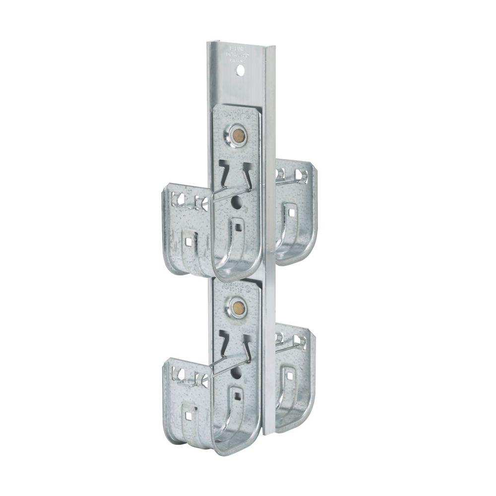 DBL-SIDED MULTI-TIER, 4" HOOK, 2-TIER, 18 1/