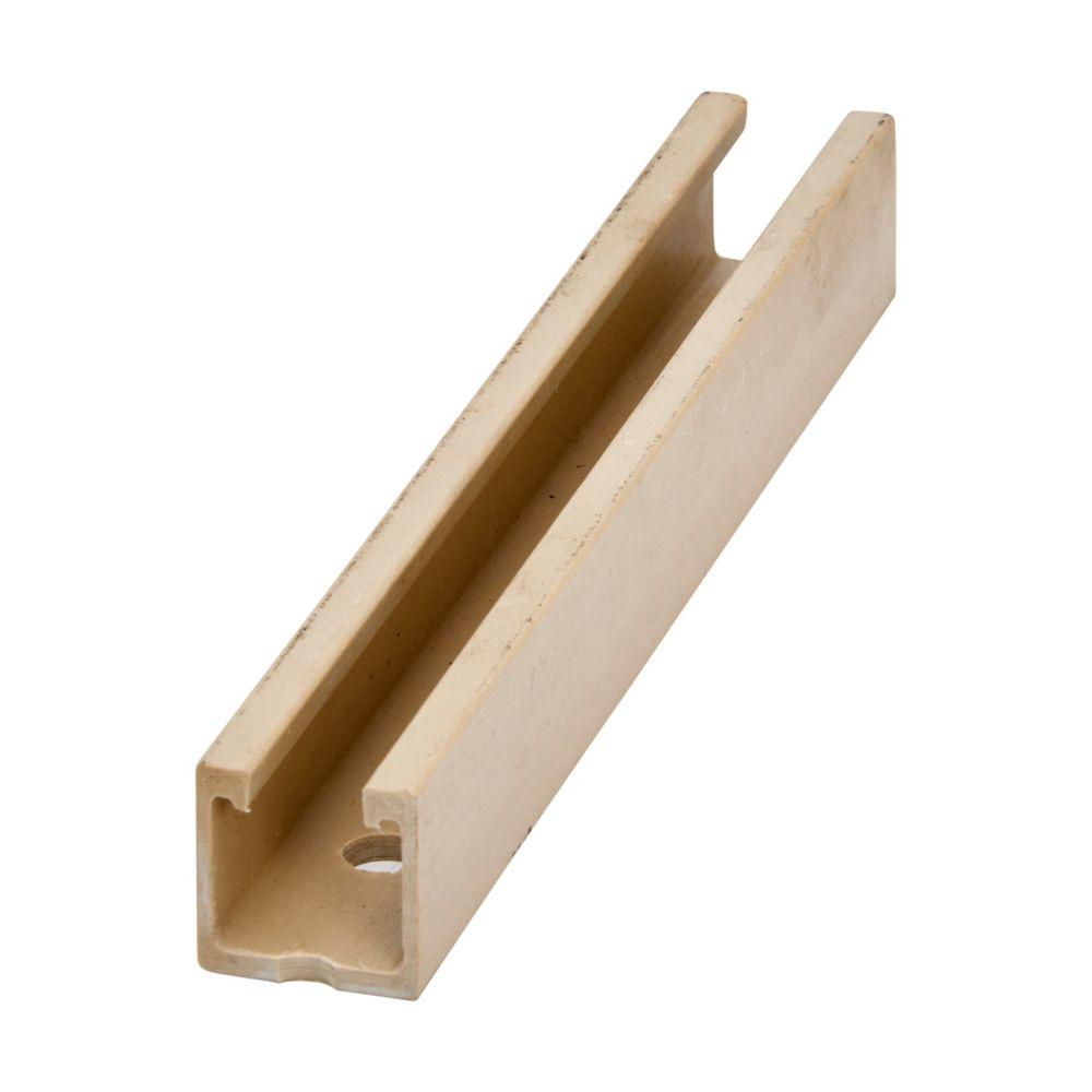 1 5/8" X 1 5/8" FGLASS CHNL, 9/16" H
