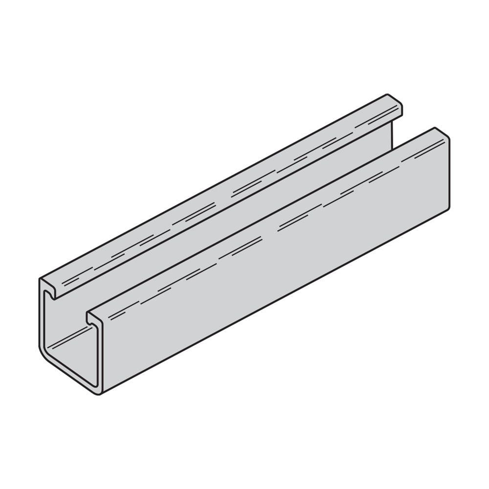 1 5/8" X 1 5/8" FIBERGLASS CHNL, 120"