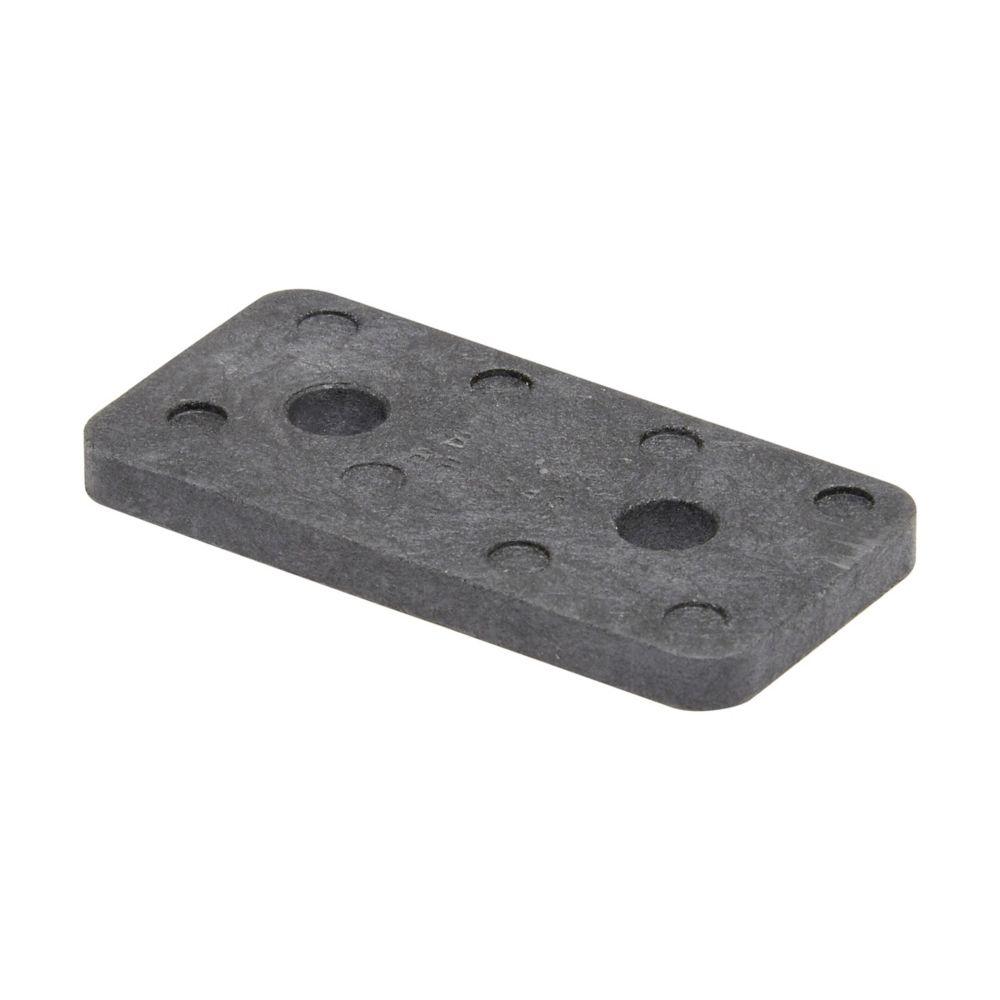 TWO HOLE FLT PLT, FIBERGLASS