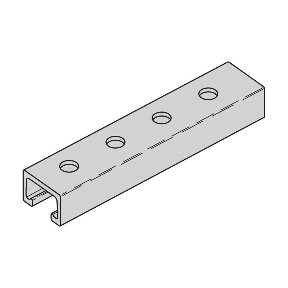 1" X 1 5/8" FIBERGLASS CHNL, 9/16" H