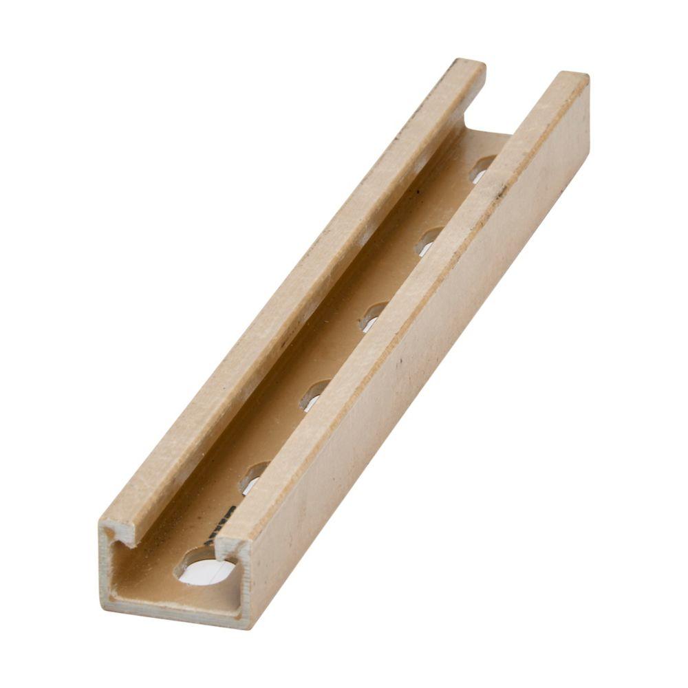 1" X 1 5/8" FIBERGLASS CHNL, 9/16" X
