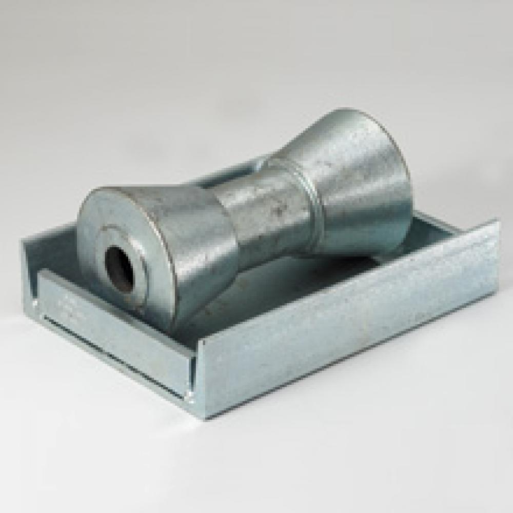 ROLLER WITH STEEL BASE PLATE, 4" TO 6",