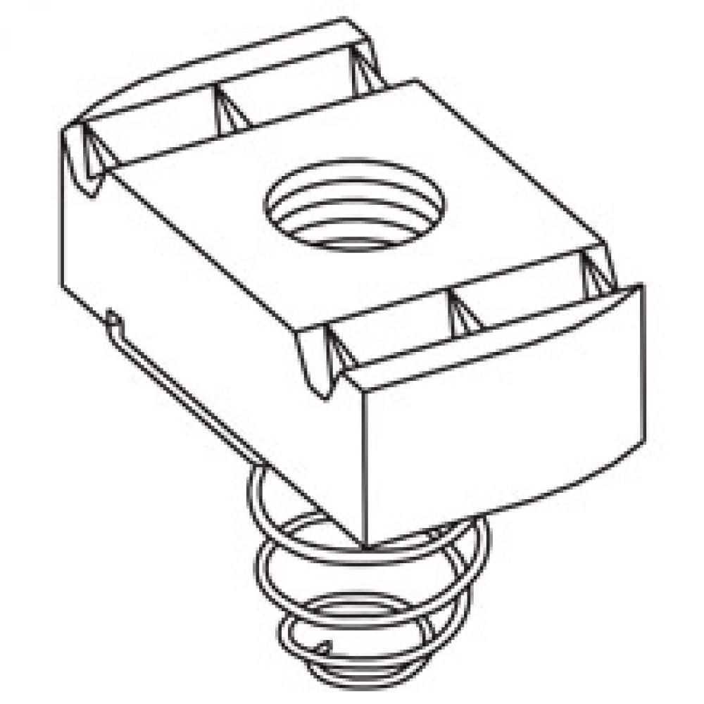 SPRING NUT, 3/4-IN.-10 THREAD, 3/8-IN. NUT