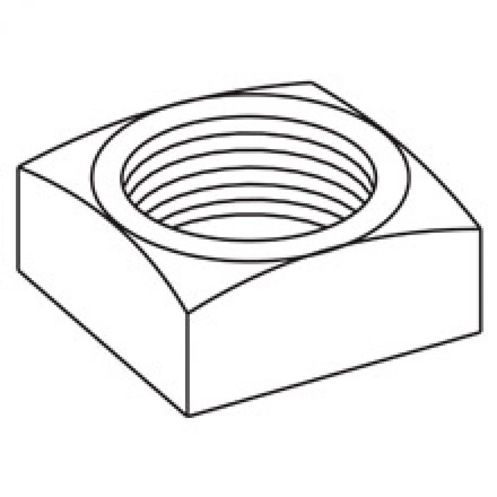 SQUARE NUT, 5/8-IN., ZINC PLATED