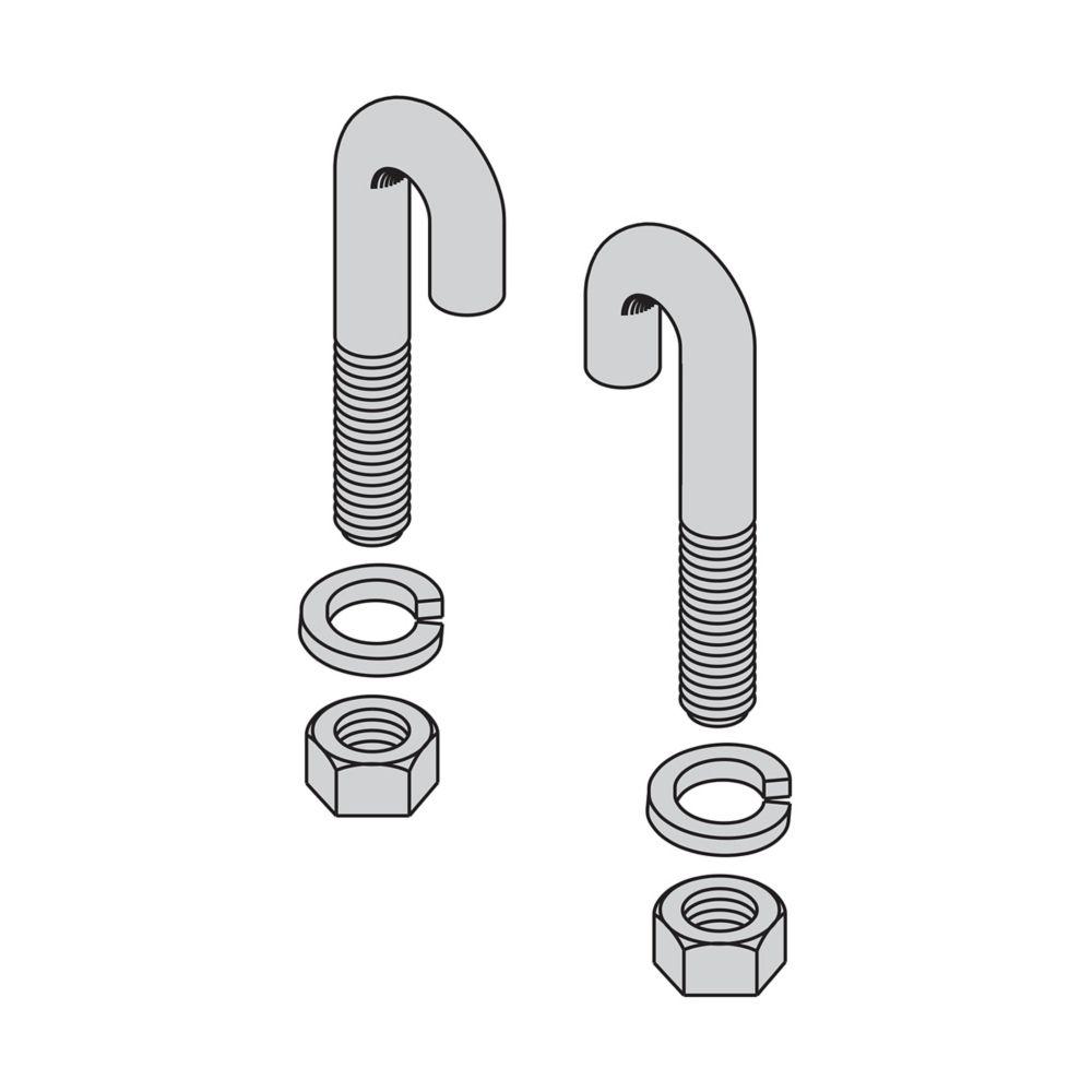 J BOLT, 4 1/4", 3/8"-16 THREAD, YZ