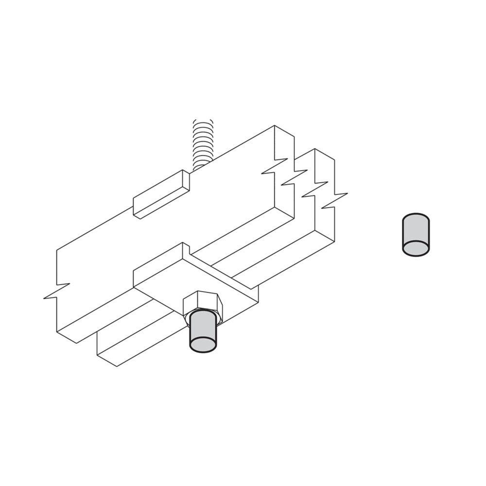 THREADED ROD END CAP, 3/8"-16, YLW POLYETHYL