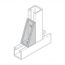 Eaton B-Line BFV371-2G - THREE HOLE 90 DEG GUSSETTED CORNER AGL, FIBERGLA