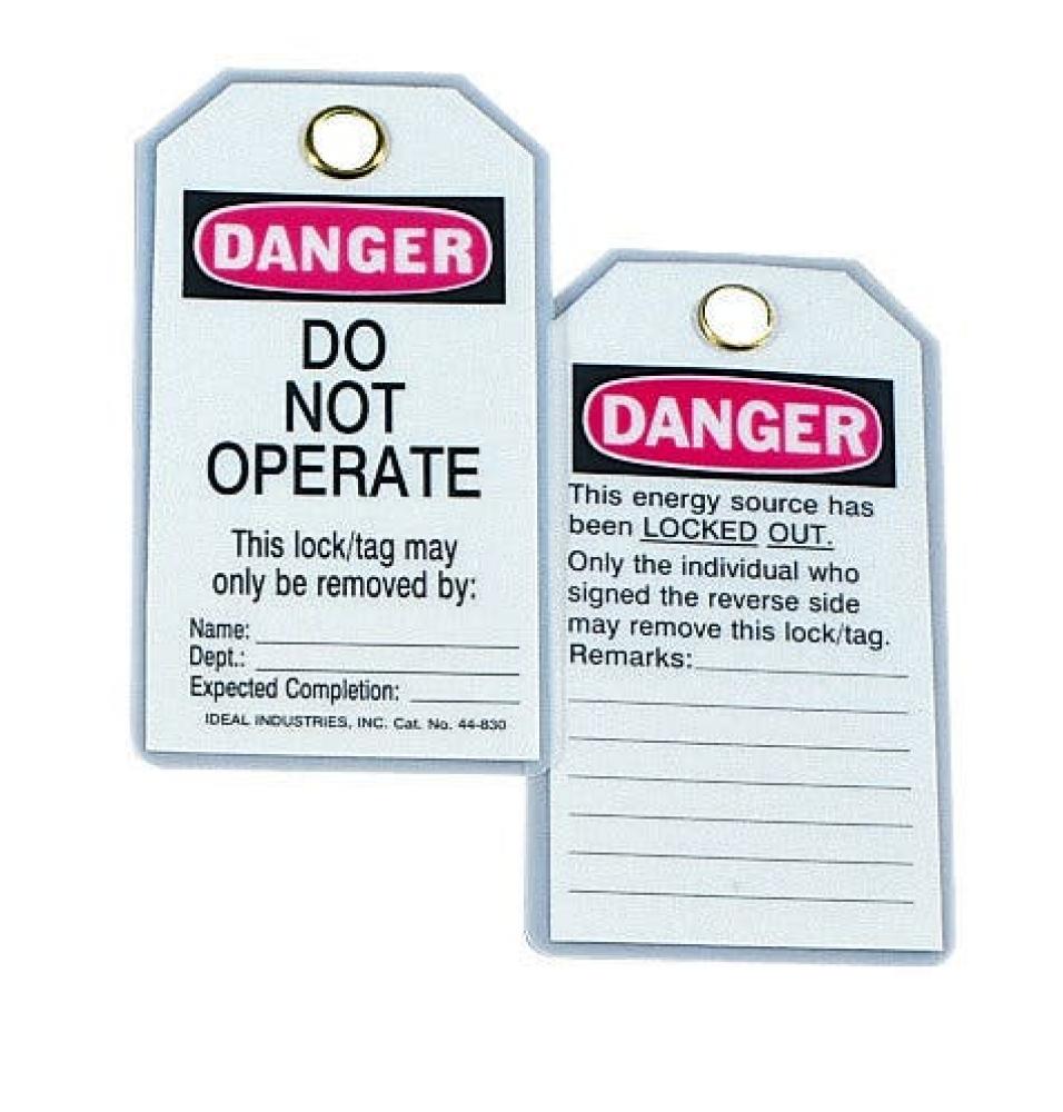 Lockout Tag,Ideal,Heavy-Duty Laminated,LGND: Do