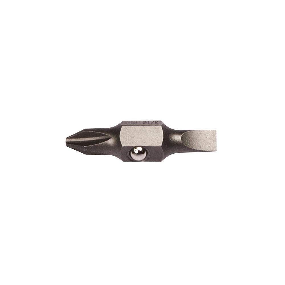 Bit for Stubby #2 PH 3/16" Slotted