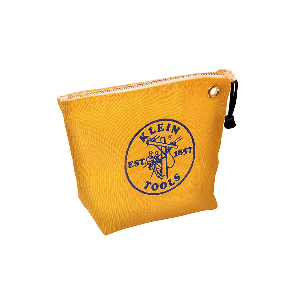 Canvas Zipper Bag, 10" L, Yellow