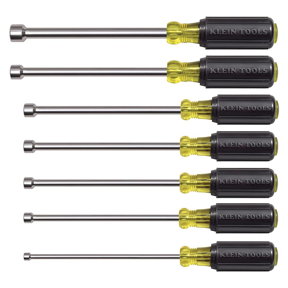 Magnetic Nut Driver 6" Shafts, 7 Pc
