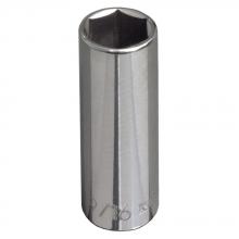 Klein Tools 65711 - 7/16" Deep 6-Pt. Socket, 3/8" Drive