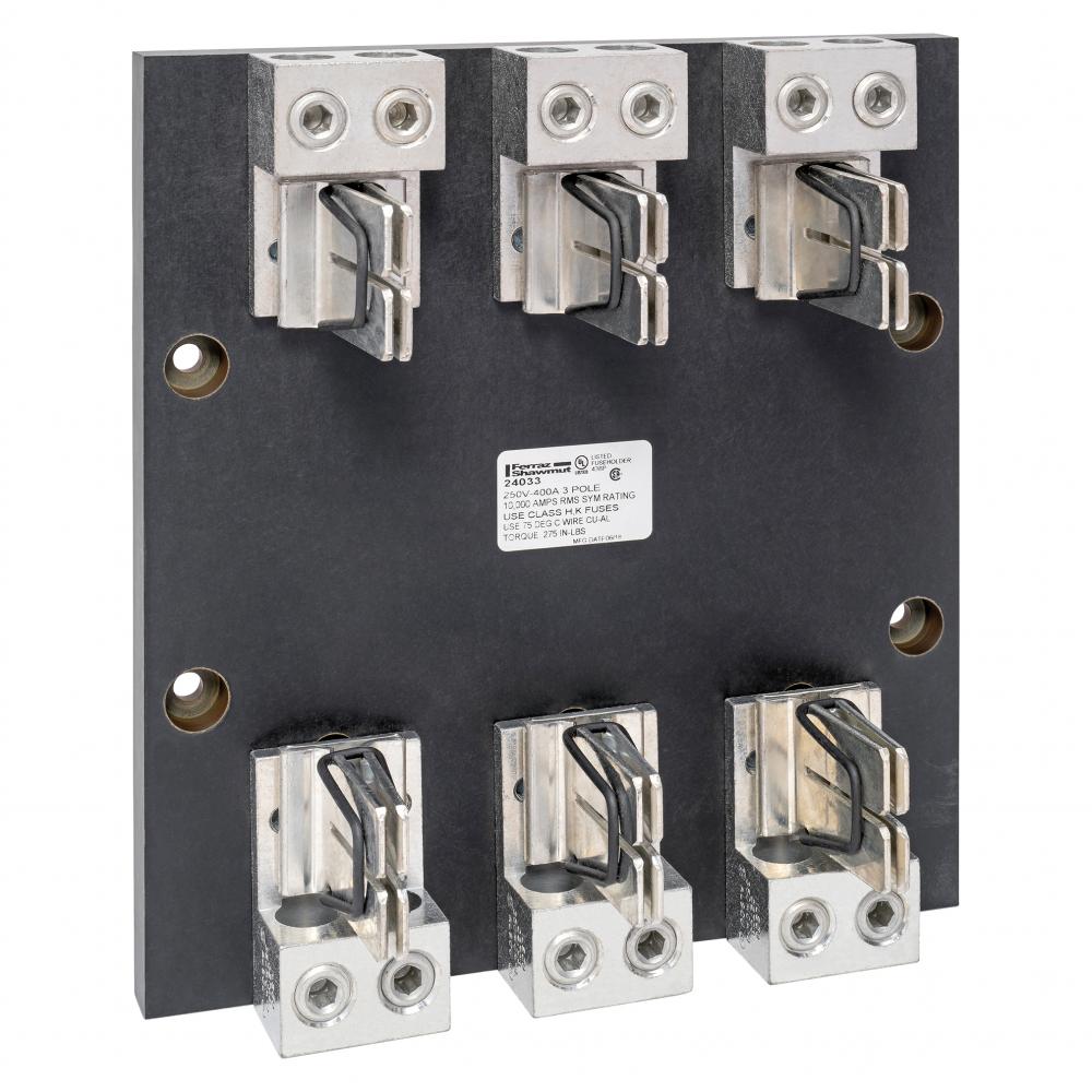 Fuse Block 250VAC 250VDC Class H/K 400A 3-Pole B