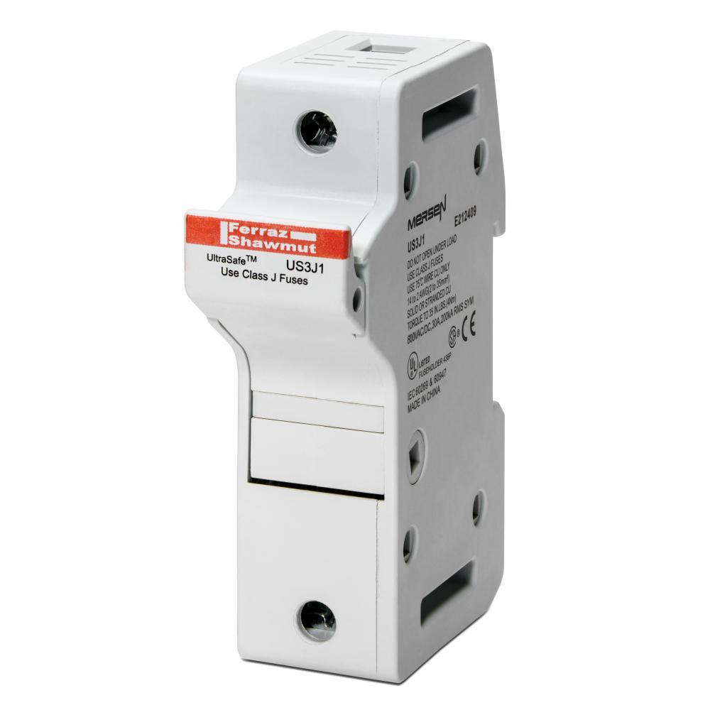 Fuse Holder 600VAC 600VDC Class J 30A 1-Pole LED