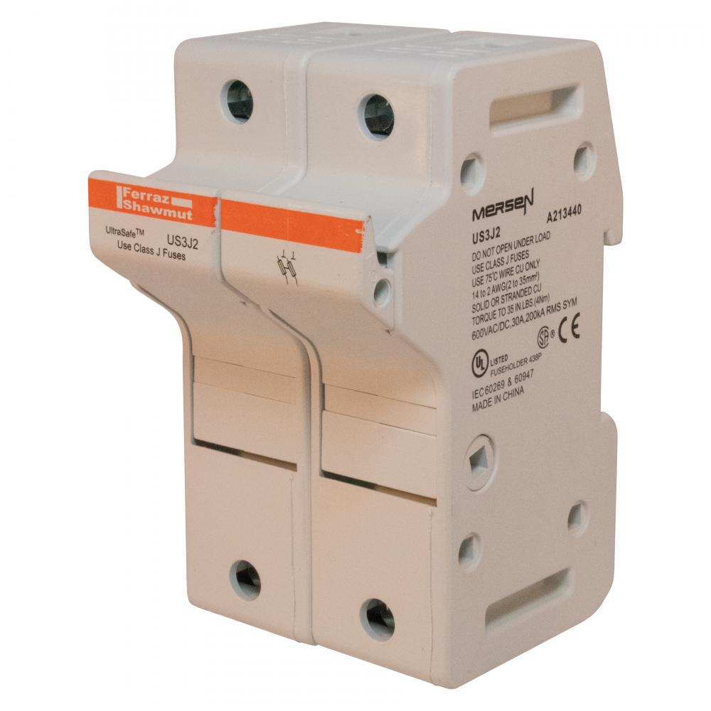 Fuse Holder 600VAC 600VDC Class J 30A 2-Pole Pre