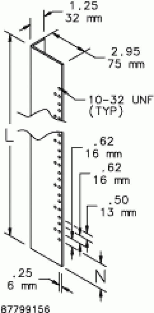 Rack Angles 23.75in long, 2