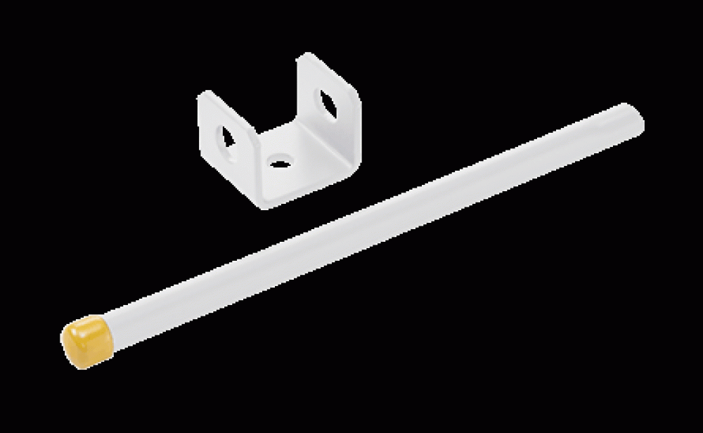 Retaining Post White