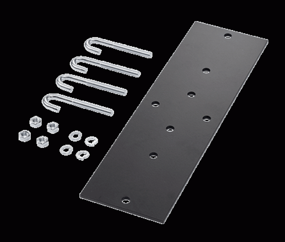 Rack Mounting Plate 15in Black