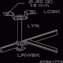 Pentair Hoffman LRWBKW - Ldr Rack Bracket White Qty 10