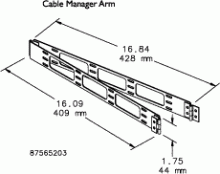 Pentair Hoffman PHCB - Hinged Cable Bracket shelf