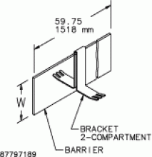 Pentair Hoffman F44BB2C - Barrier Brackets, 2 cmpmt, 5