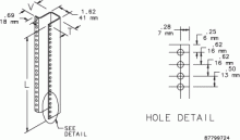 Pentair Hoffman A72RA19TH - Angles 61.25in long rack m, 2