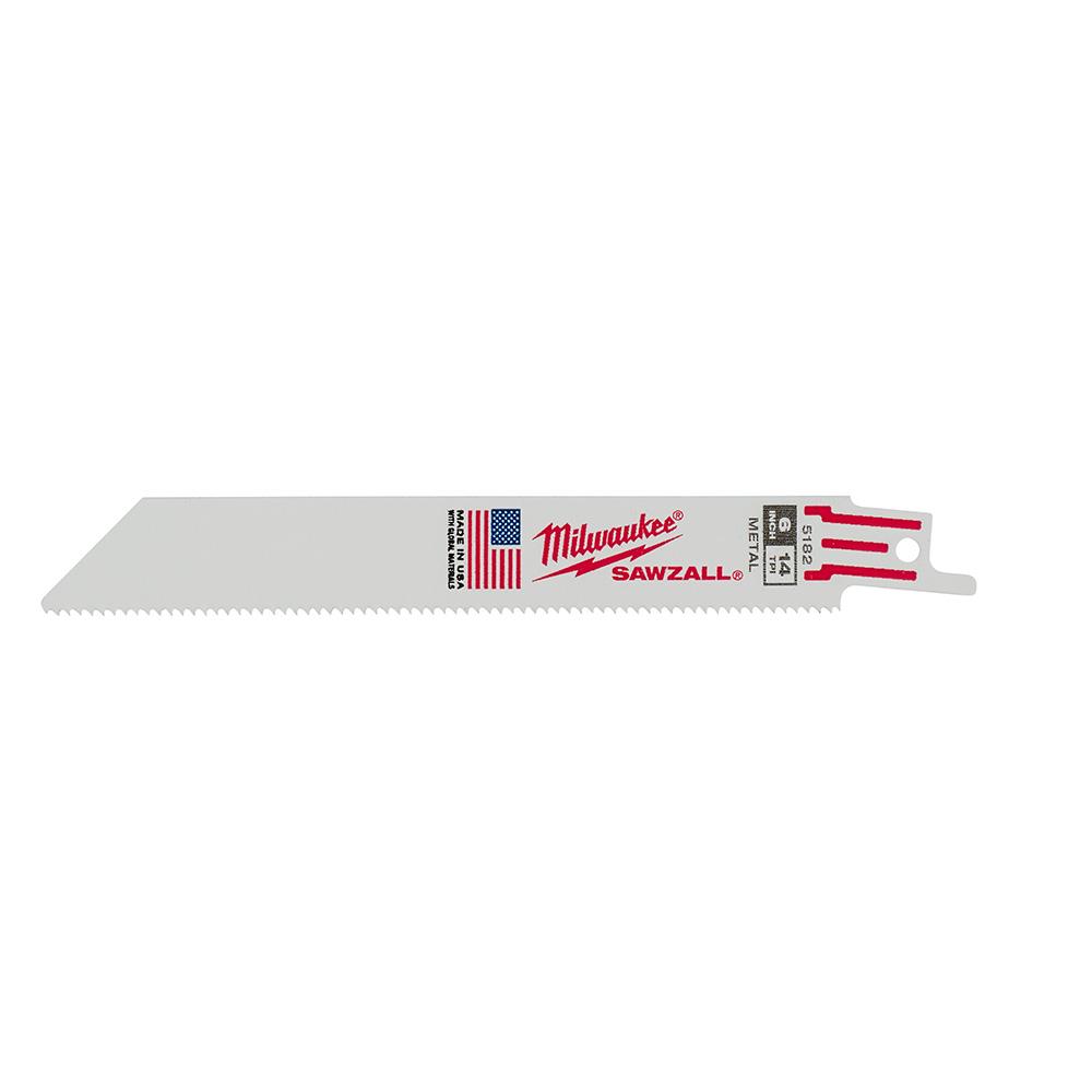 6" 14 TPI Sawzall® Blades (50)