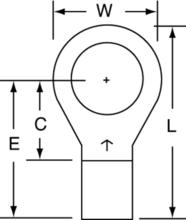 3M Electrical Products M8-38RX - M8-38RX NON-INSULATED RING BTL