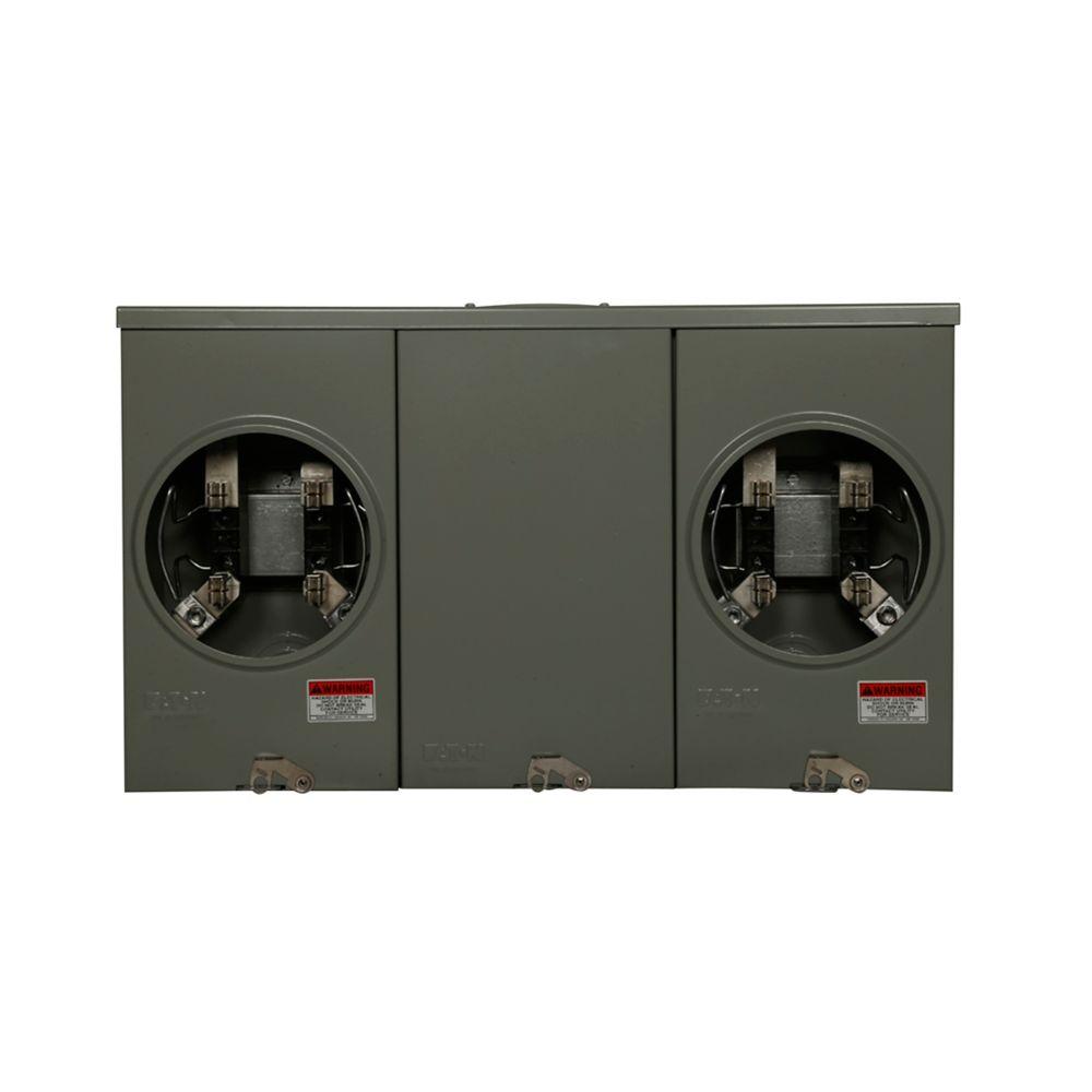 MtrSkt,200A,Ring,4-Jaw,OH/UG,2-Gang