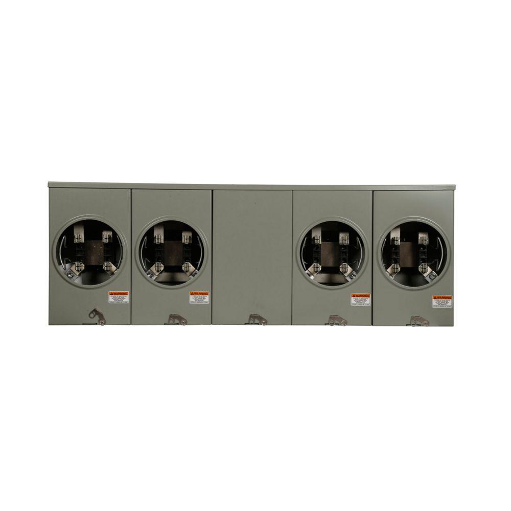 MtrSkt,200A,Ring,4-Jaw,OH/UG,4-Gang