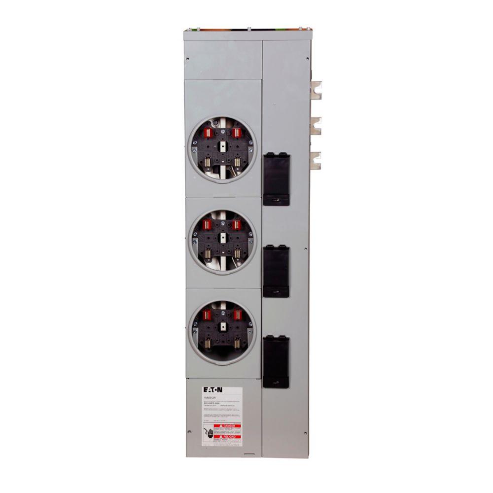 125A MTR STACK, 1PH, 3 SKT, RING, CU